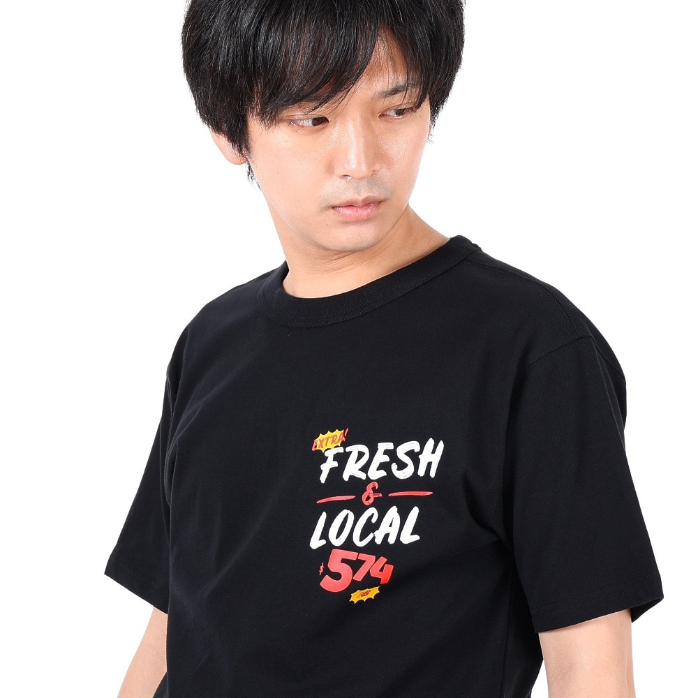 ニューバランス（new balance）（メンズ）半袖Tシャツ メンズ Essentials 574 MT31521BK