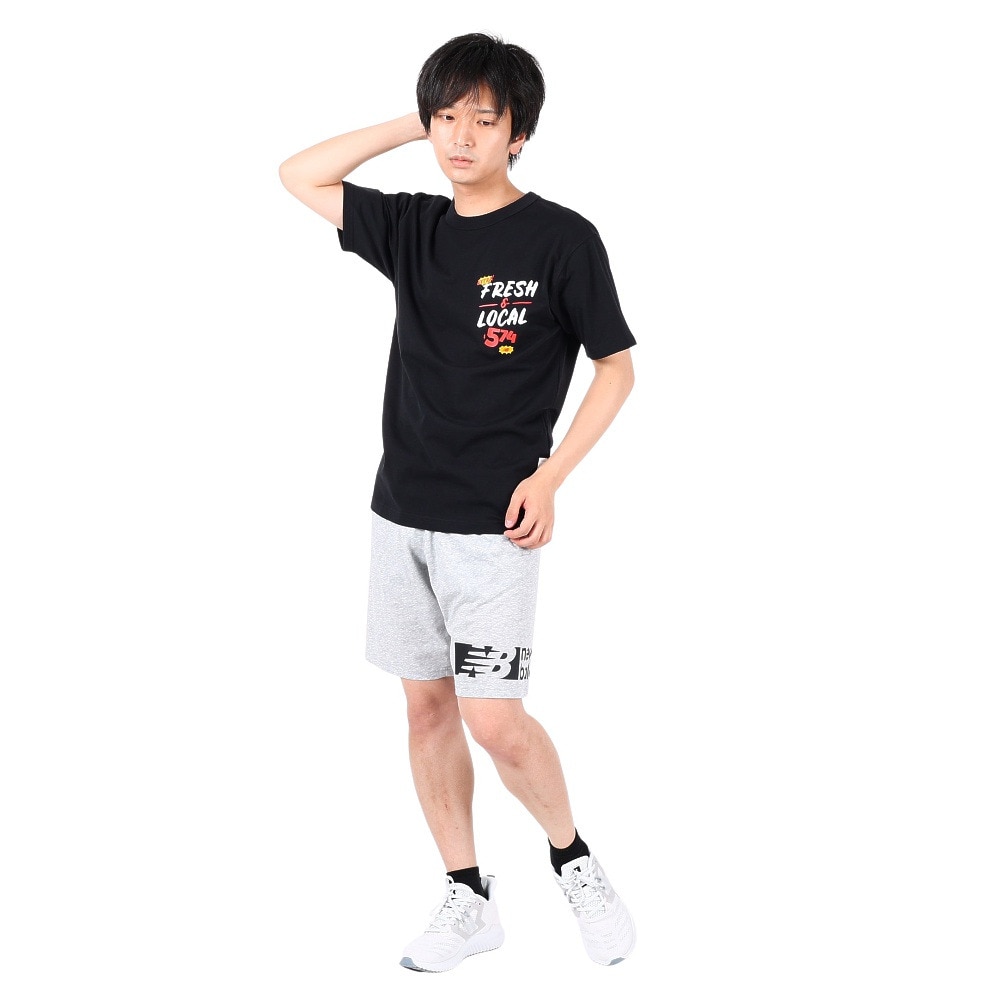 ニューバランス（new balance）（メンズ）半袖Tシャツ メンズ Essentials 574 MT31521BK