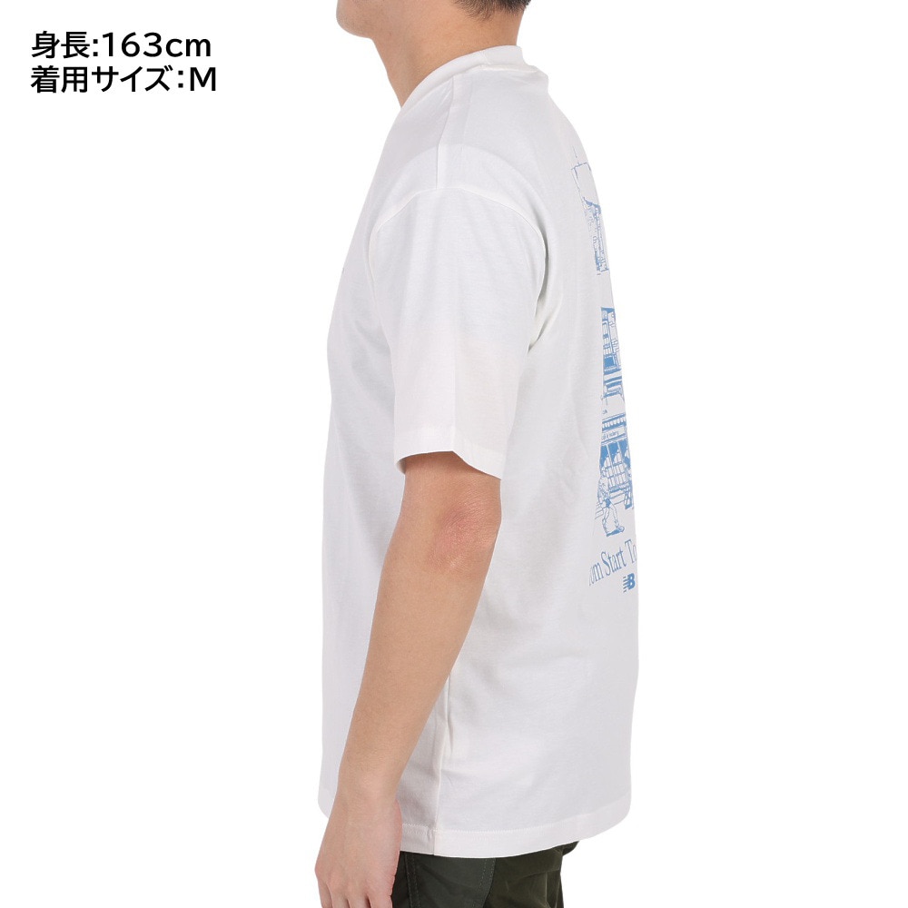 ニューバランス（new balance）（メンズ）半袖Tシャツ メンズ CAF NB  MT31559SST 綿100%