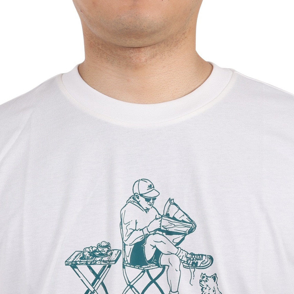 ニューバランス（new balance）（メンズ）半袖Tシャツ メンズ Essentials Cafe Grandpa  Jersey  MT31560SST 綿100%