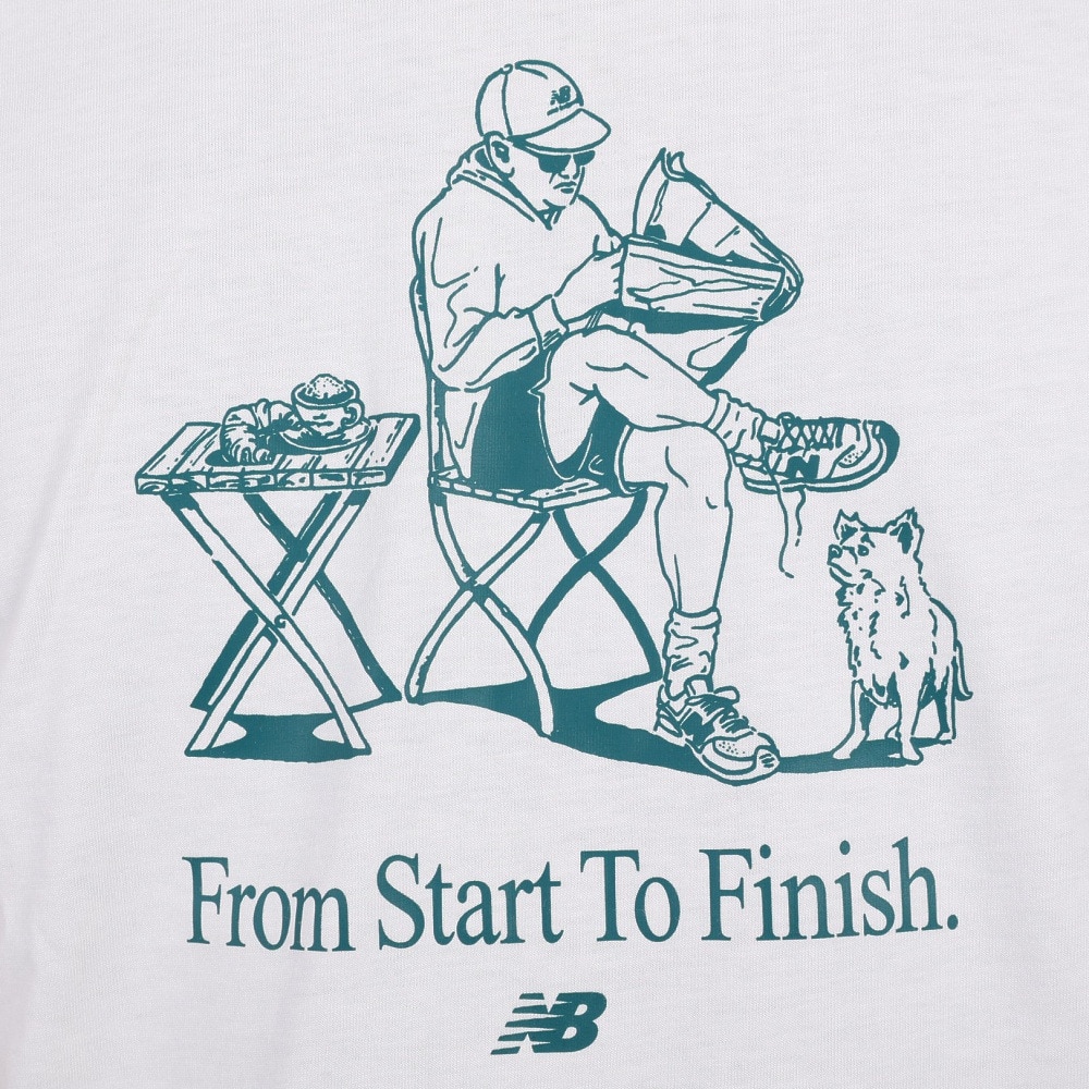 ニューバランス（new balance）（メンズ）半袖Tシャツ メンズ Essentials Cafe Grandpa  Jersey  MT31560SST 綿100%