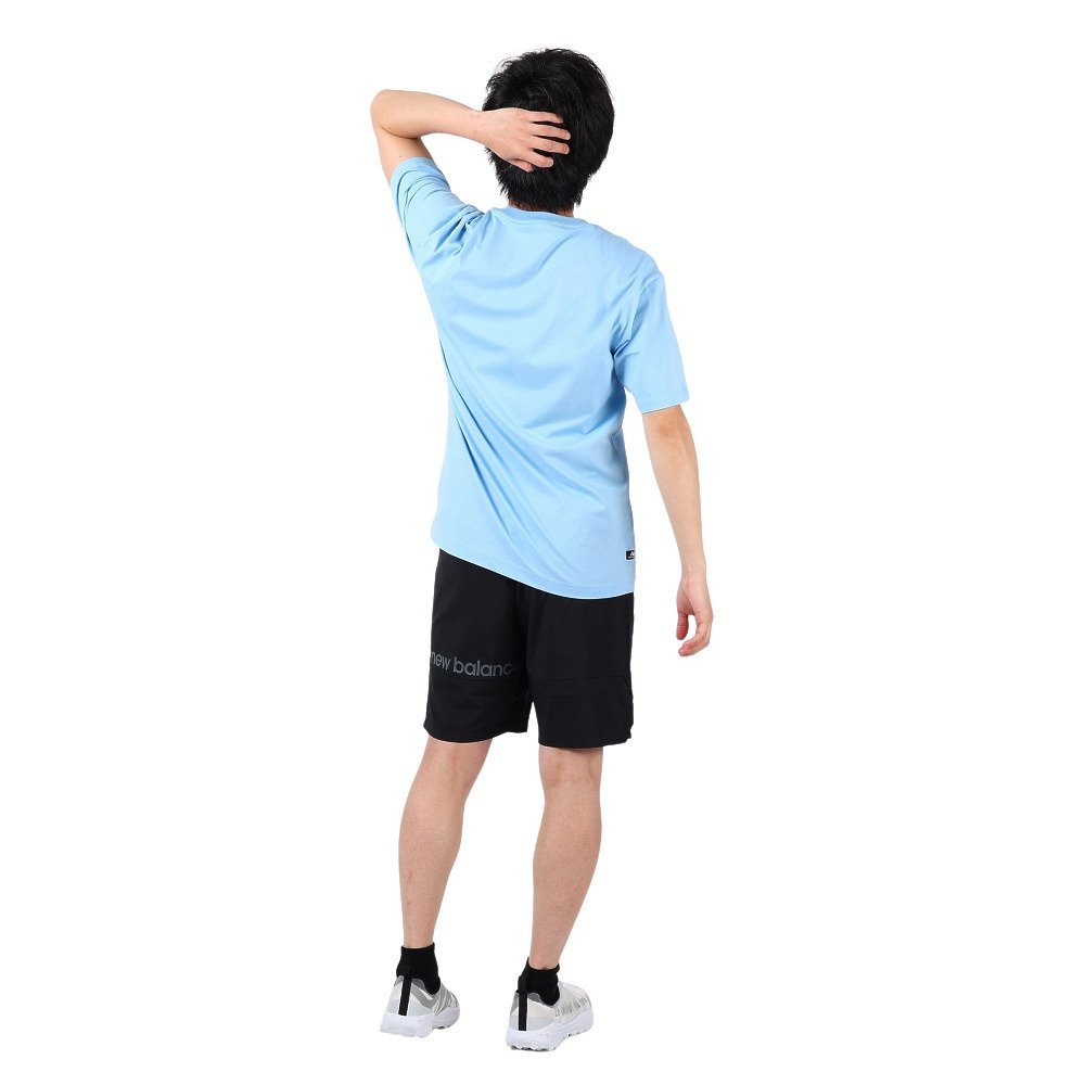ニューバランス（new balance）（メンズ）半袖Tシャツ メンズ Caf  MT31561BLZ 綿100%