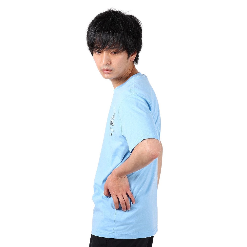 ニューバランス（new balance）（メンズ）半袖Tシャツ メンズ Caf  MT31561BLZ 綿100%