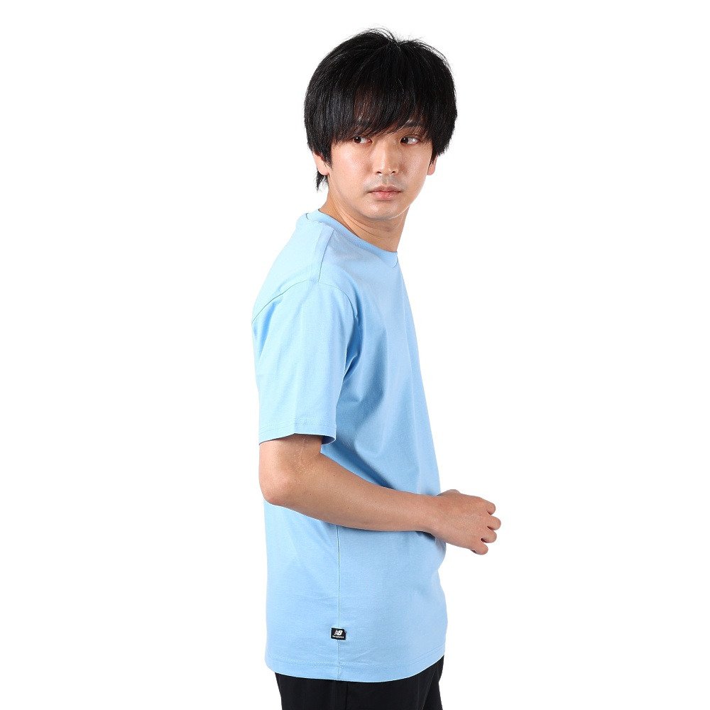 ニューバランス（new balance）（メンズ）半袖Tシャツ メンズ Caf  MT31561BLZ 綿100%