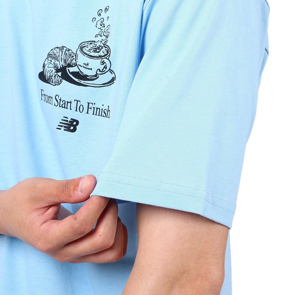 ニューバランス（new balance）（メンズ）半袖Tシャツ メンズ Caf  MT31561BLZ 綿100%