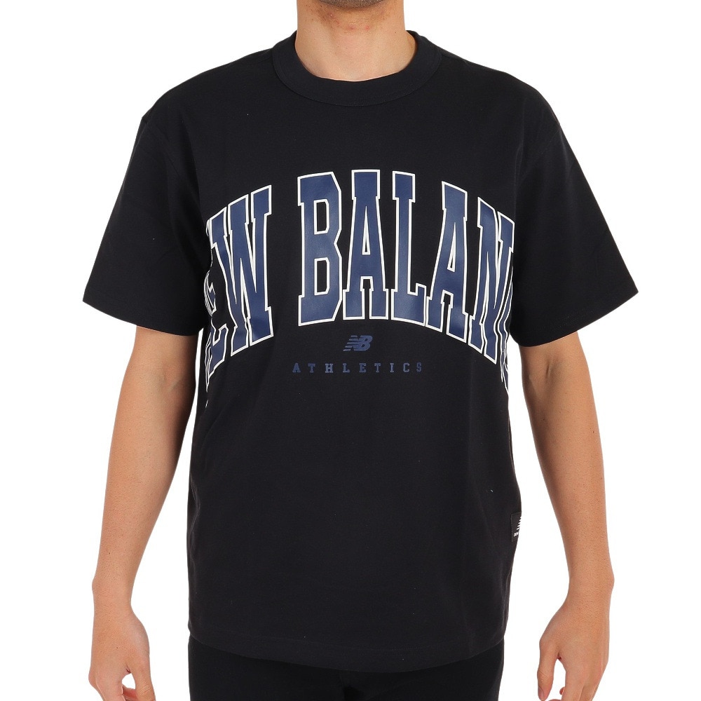 ニューバランス（new balance）（メンズ）Tシャツ メンズ 半袖 Athletics Warped クラシックス UT31551BK
