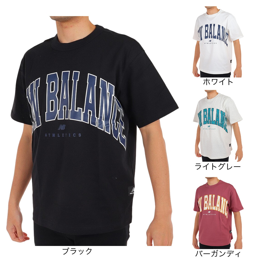 ニューバランス（new balance）（メンズ）Tシャツ メンズ 半袖 Athletics Warped クラシックス UT31551BK