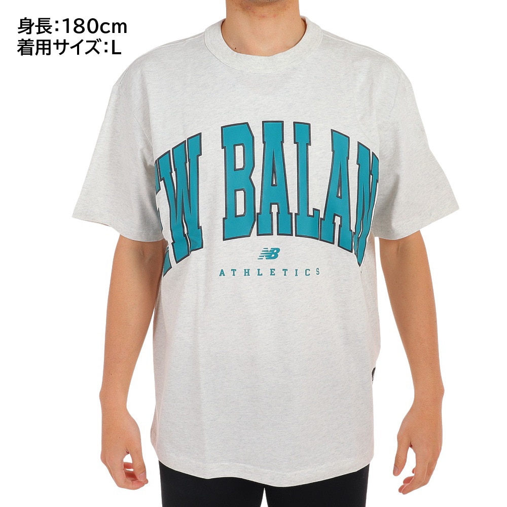 ニューバランス（new balance）（メンズ、レディース）Tシャツ メンズ 半袖 Athletics Warped クラシックス UT31551SAH