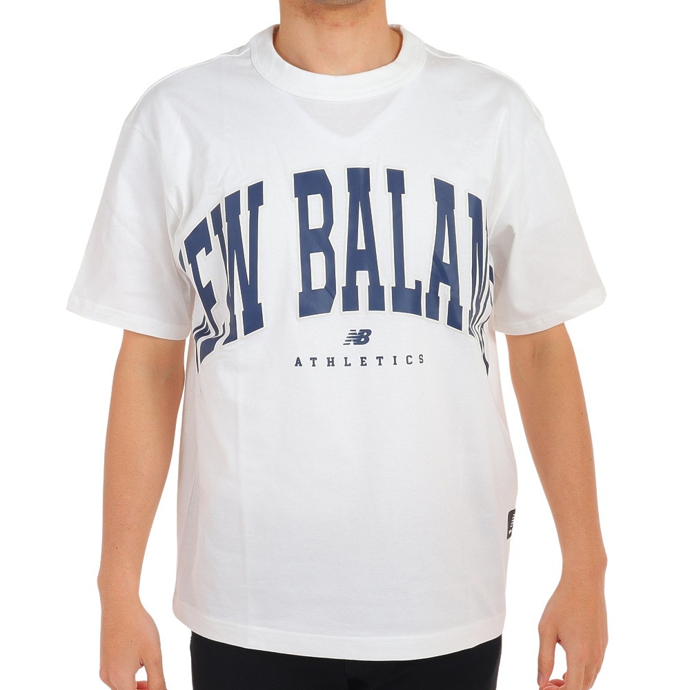 ニューバランス（new balance）（メンズ、レディース）Tシャツ メンズ 半袖 Athletics Warped クラシックス UT31551WT