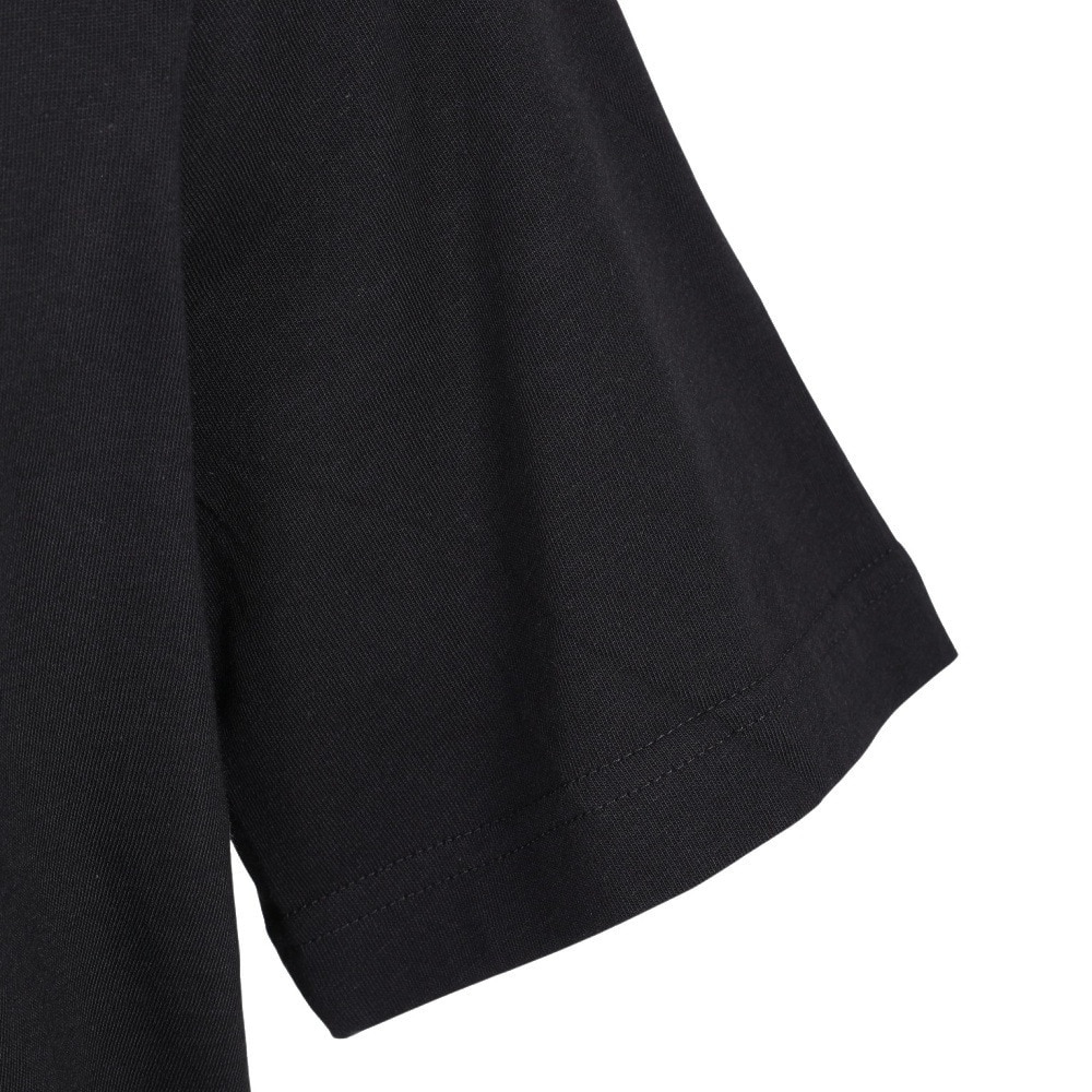 アディダス（メンズ）半袖Tシャツ メンズ  黒 エッセンシャルズ リニア刺しゅうロゴECQ98-IC9274