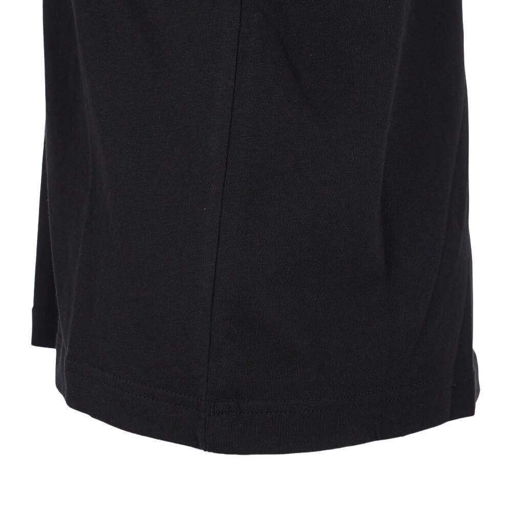 アディダス（メンズ）半袖Tシャツ メンズ  黒 エッセンシャルズ リニア刺しゅうロゴECQ98-IC9274