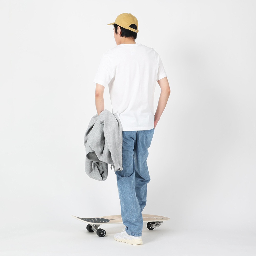 アディダス（メンズ）半袖Tシャツ メンズ 白 エッセンシャルズ リニア刺しゅう ロゴ ECQ98-IC9276