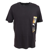 プーマ（PUMA）（メンズ）Tシャツ 半袖 メンズ グラフィック 675647 01 BLK