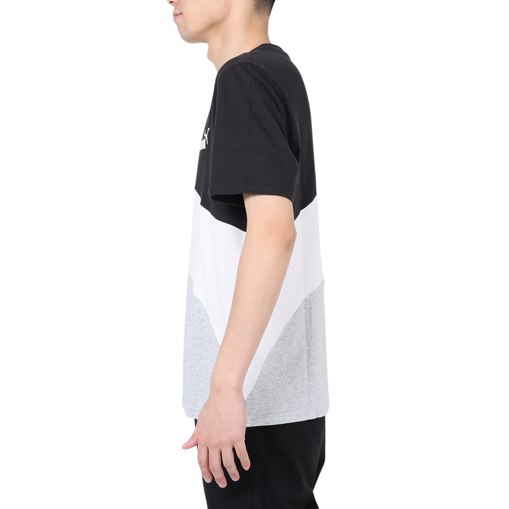 プーマ（PUMA）（メンズ）半袖Tシャツ メンズ POWER キャット 675736 04 LGRY