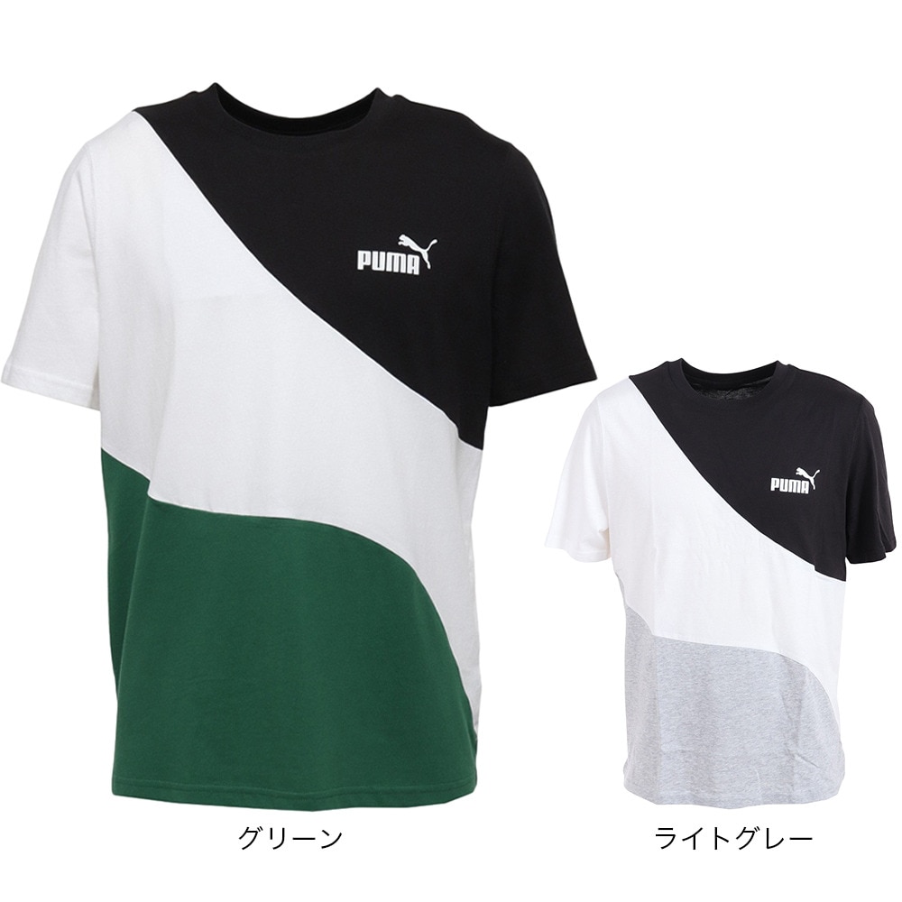 プーマ（PUMA）（メンズ）半袖 Tシャツ メンズ PUMA POWER キャット 675736 37 GRN