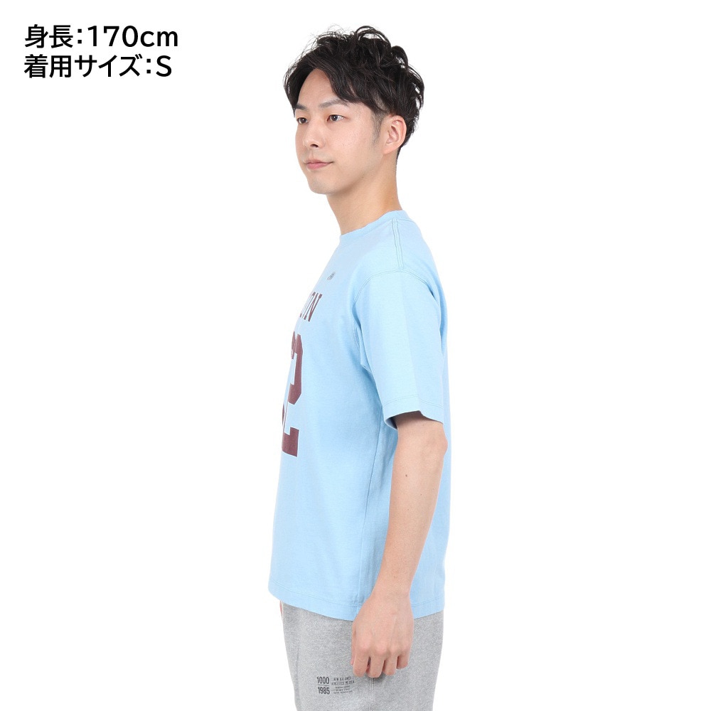 ニューバランス（new balance）（メンズ）半袖Tシャツ メンズ 900 ボストン82 ロゴプリントTシャツ AMT35148BLZ