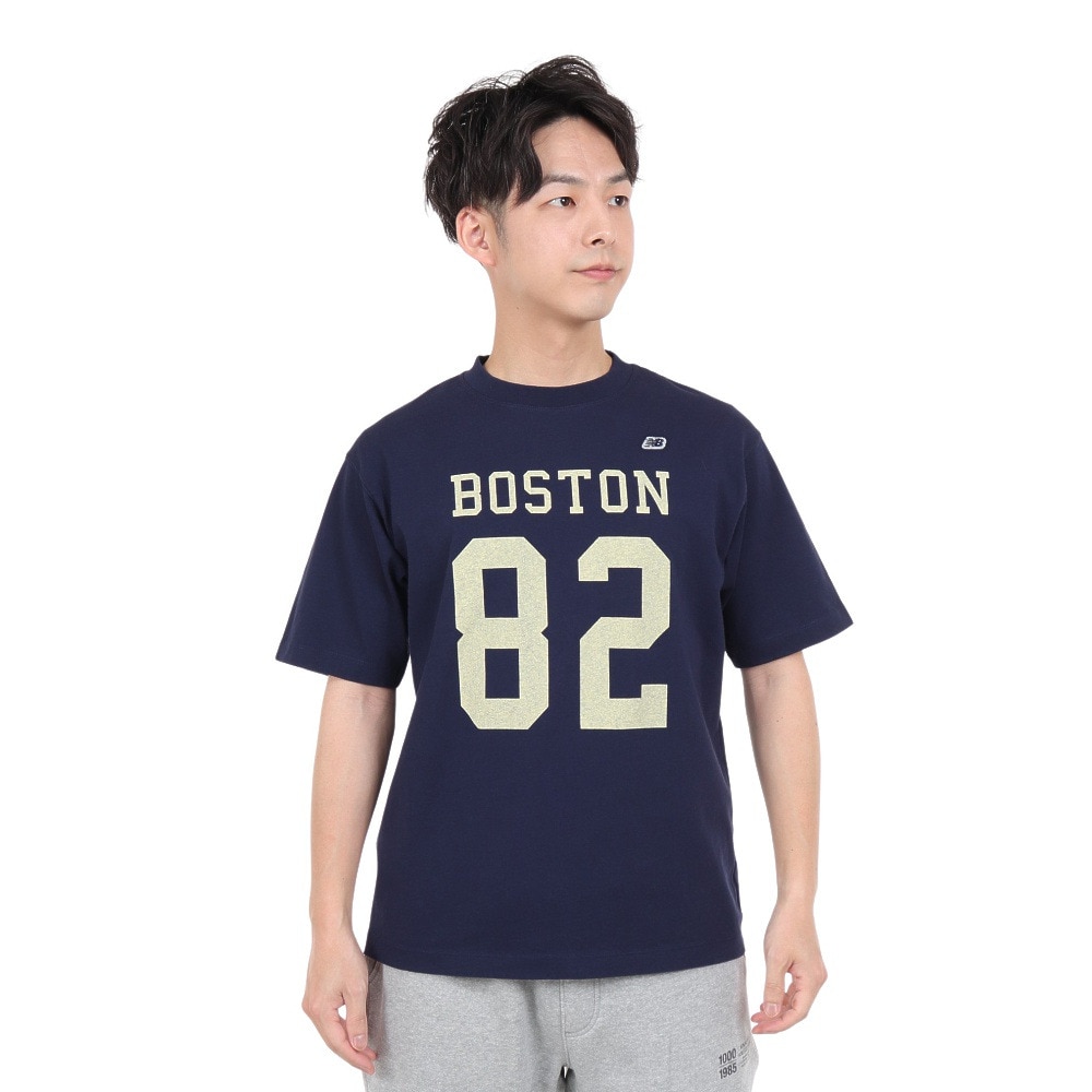 ニューバランス（new balance）（メンズ）半袖Tシャツ メンズ 900 ボストン82 ロゴプリントTシャツ AMT35148PGM