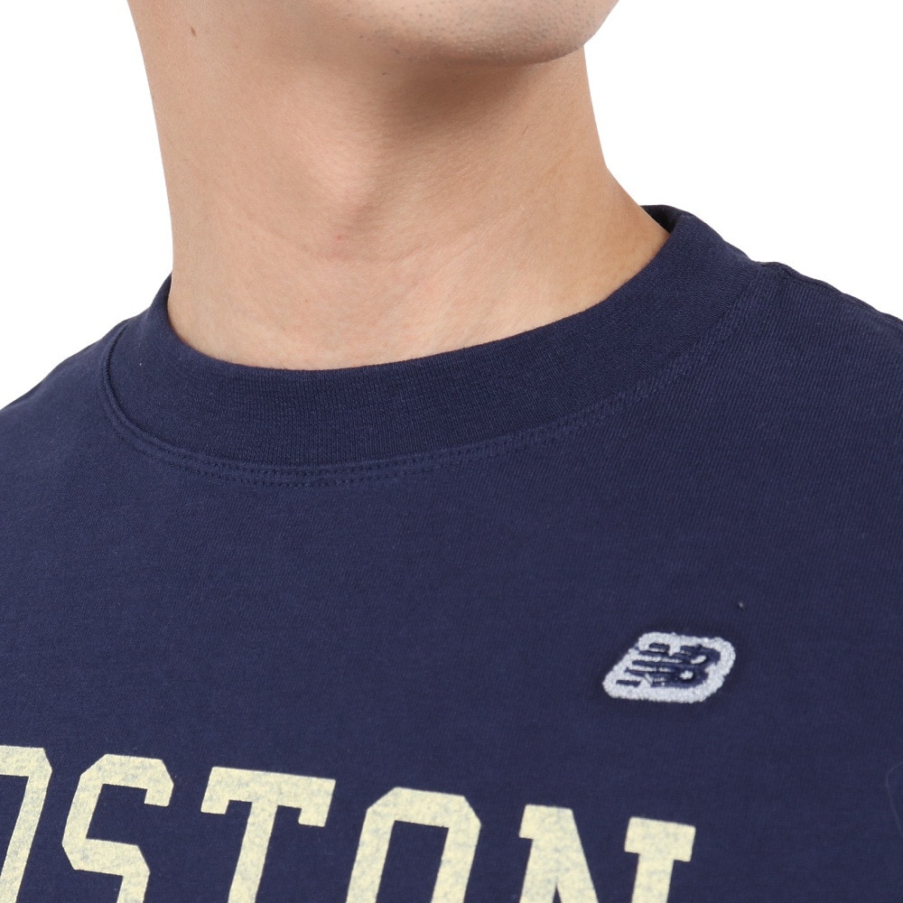 ニューバランス（new balance）（メンズ）半袖Tシャツ メンズ 900 ボストン82 ロゴプリントTシャツ AMT35148PGM