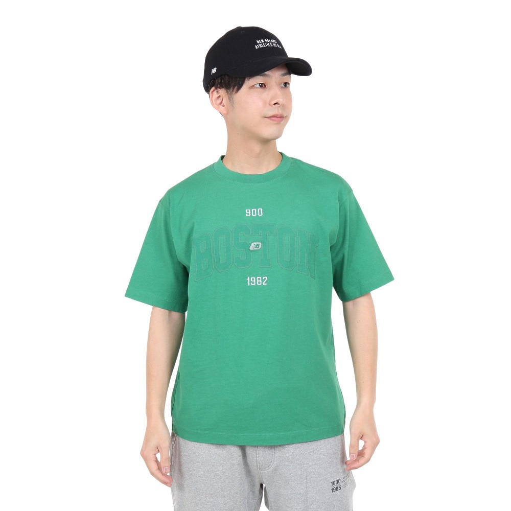 ニューバランス（new balance）（メンズ）半袖Tシャツ メンズ 900 ボストンロゴプリントTシャツ AMT35149VGN