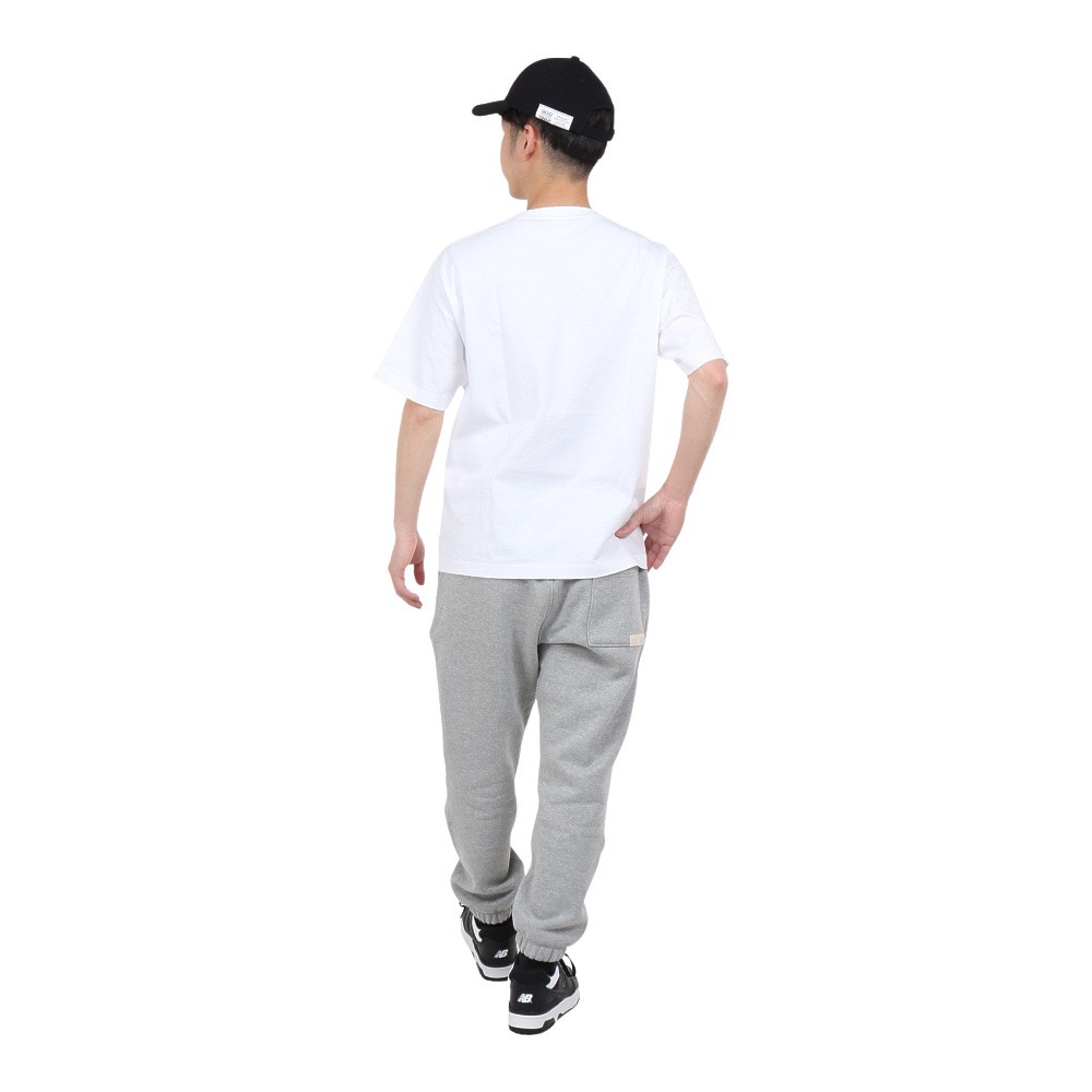 ニューバランス（new balance）（メンズ）半袖Tシャツ メンズ 白 900 ボストンロゴプリントTシャツ AMT35149WT