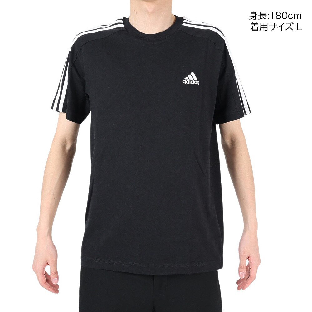 アディダス（メンズ）半袖Tシャツ メンズ エッセンシャルズ シングルジャージー ECQ97-IC9334