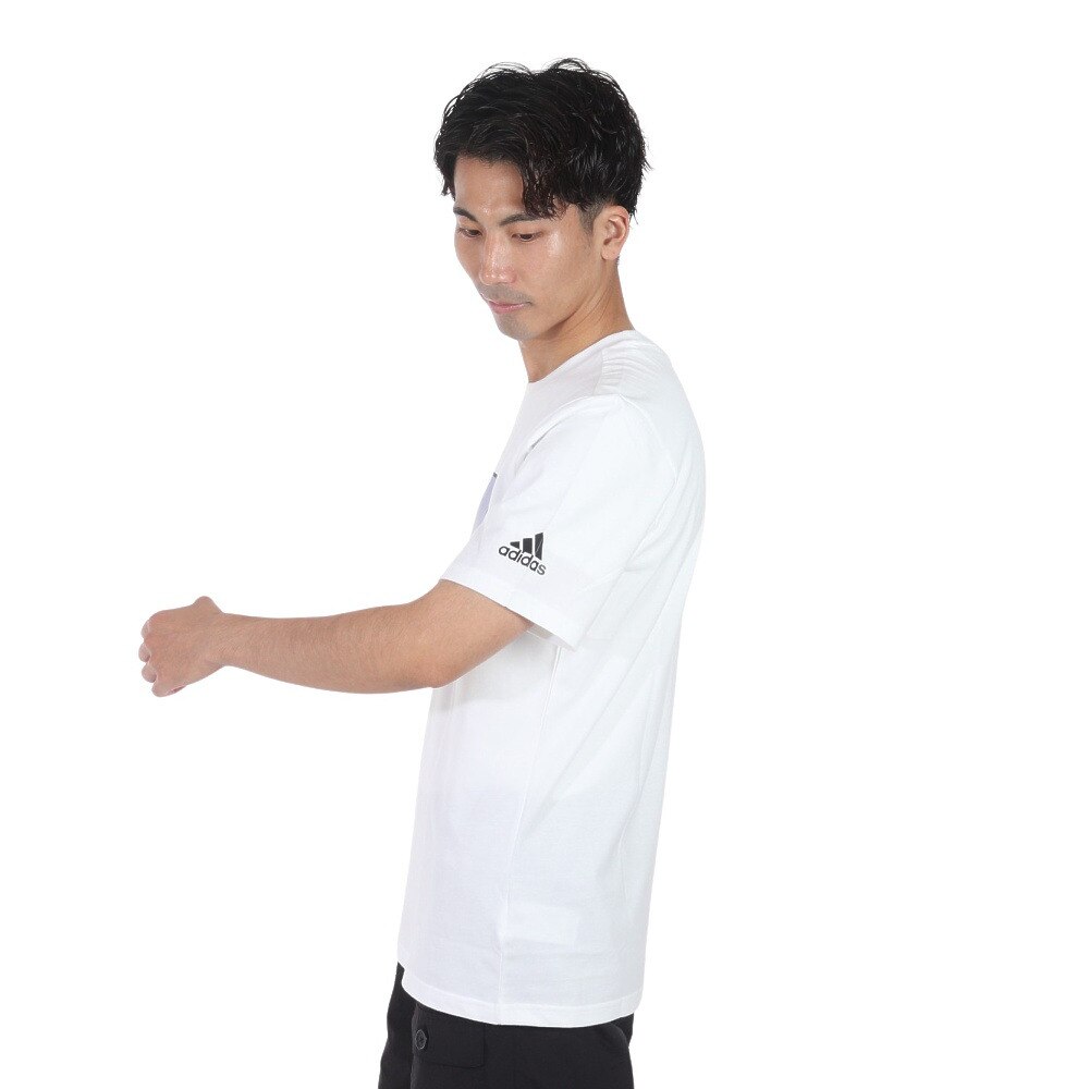 アディダス（adidas）（メンズ）半袖Tシャツ メンズ オーシャン グラフィック レギュラーフィットIJG10-IK4286