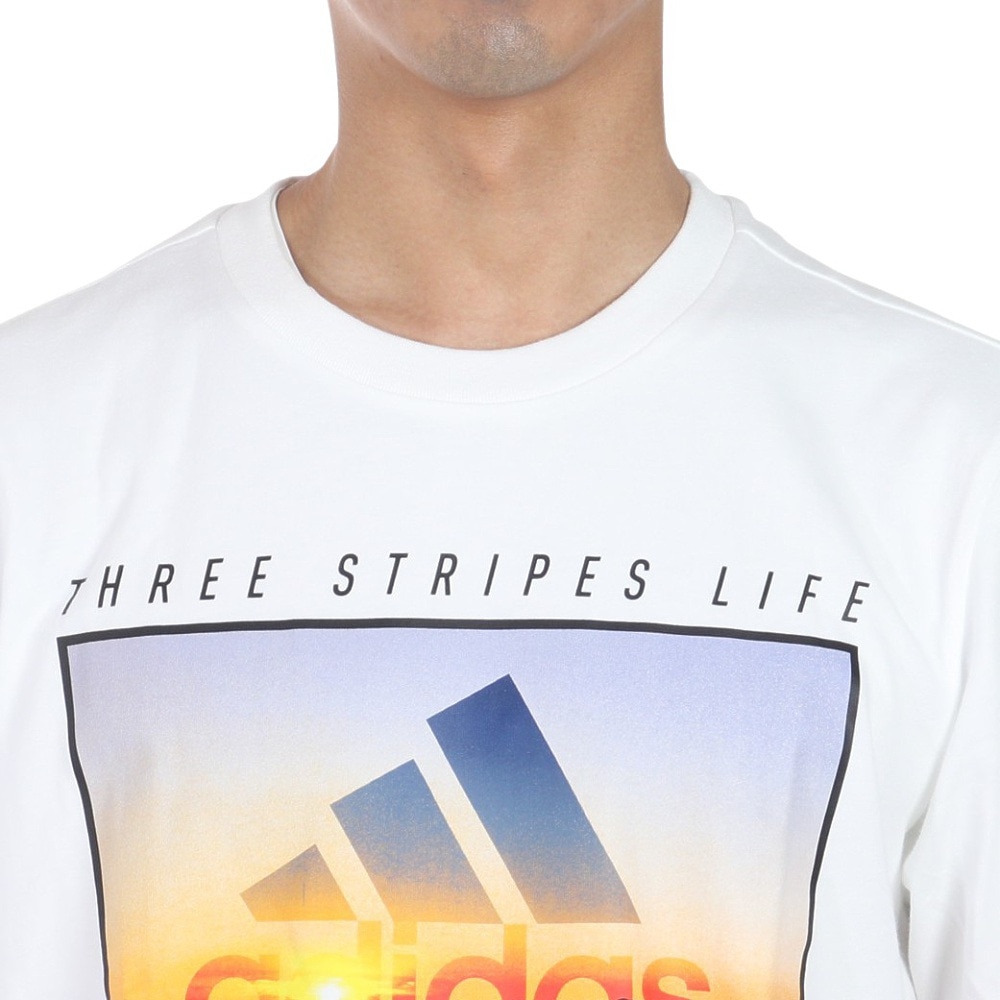 アディダス（adidas）（メンズ）半袖Tシャツ メンズ オーシャン グラフィック レギュラーフィットIJG10-IK4286