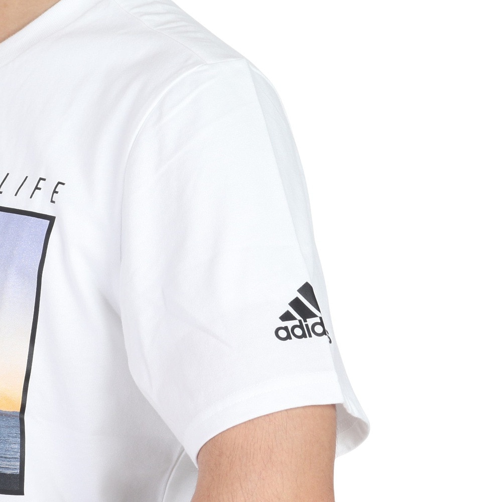 アディダス（adidas）（メンズ）半袖Tシャツ メンズ オーシャン グラフィック レギュラーフィットIJG10-IK4286