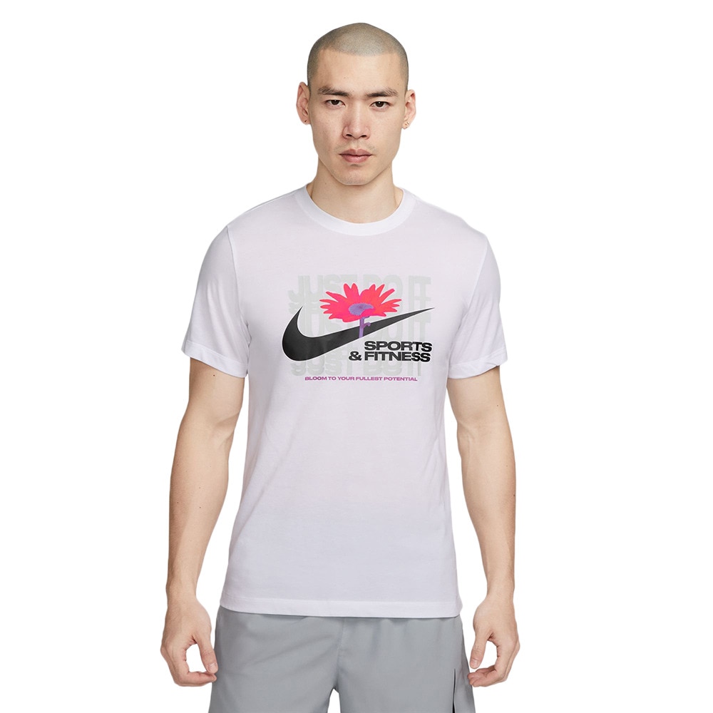 ナイキ（NIKE）（メンズ）半袖Tシャツ メンズ 速乾 ドライフィット トレーニング Tシャツ FD0143-100  スポーツ用品はスーパースポーツゼビオ