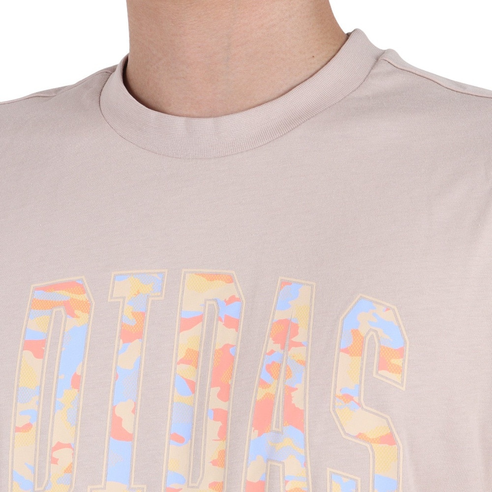 アディダス（adidas）（メンズ）半袖Tシャツ メンズ カモ グラフィック EKH82-HS3214 ベージュ