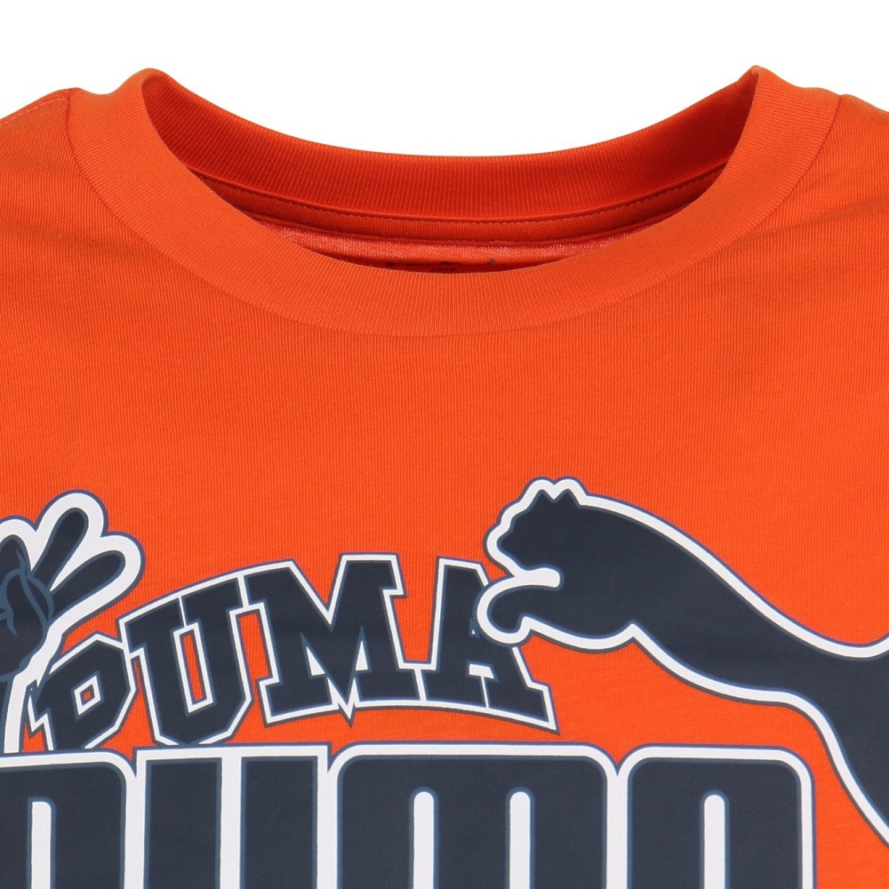 プーマ（PUMA）（メンズ）半袖Tシャツ メンズ グラフィック  675649 23 ORG オレンジ