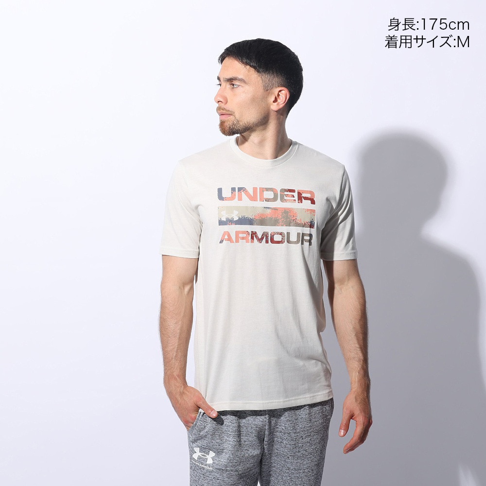 アンダーアーマー（UNDER ARMOUR）（メンズ）スタックド ロゴフィル 半袖Tシャツ 1361903 111