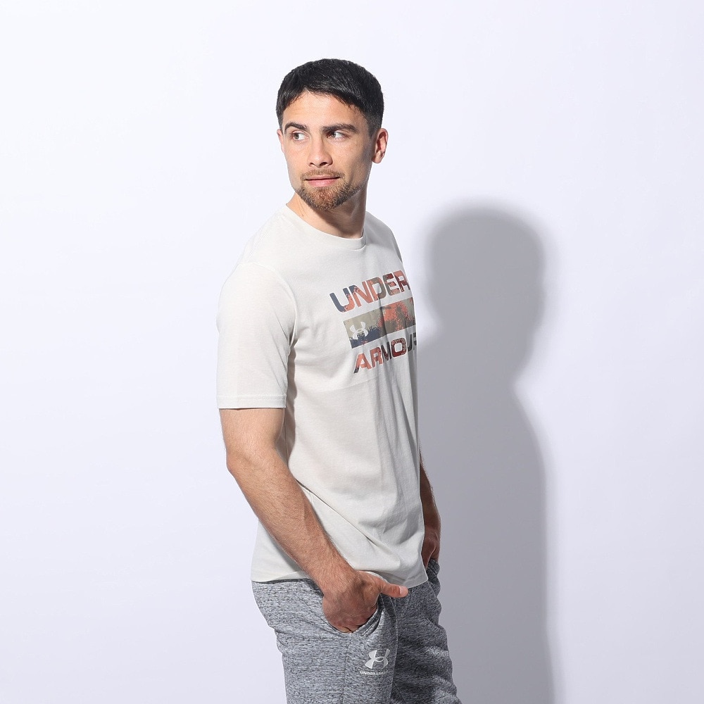アンダーアーマー（UNDER ARMOUR）（メンズ）スタックド ロゴフィル 半袖Tシャツ 1361903 111