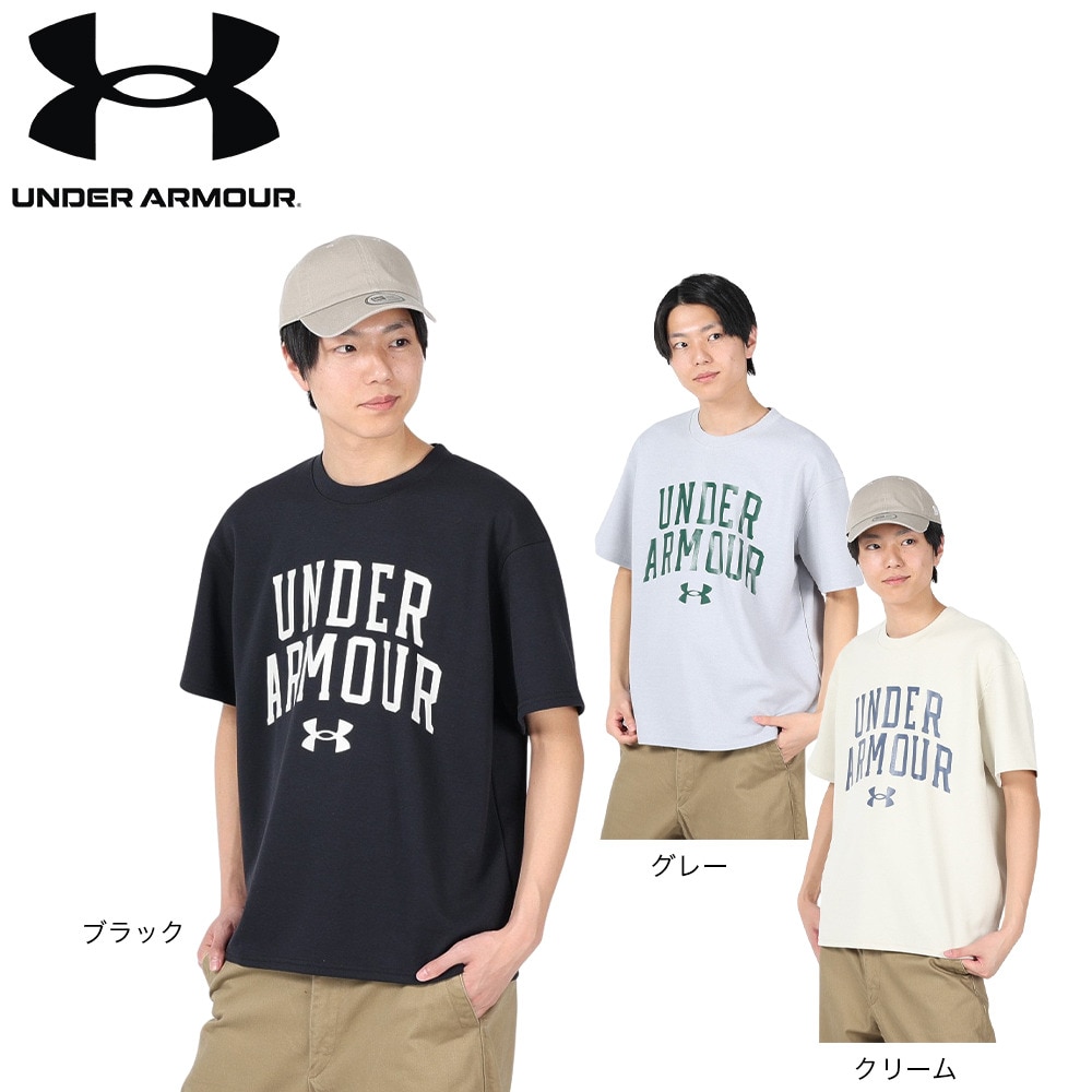 アンダーアーマー（UNDER ARMOUR）（メンズ）オーバーサイズ グラフィック Tシャツ 半袖 1385507 001