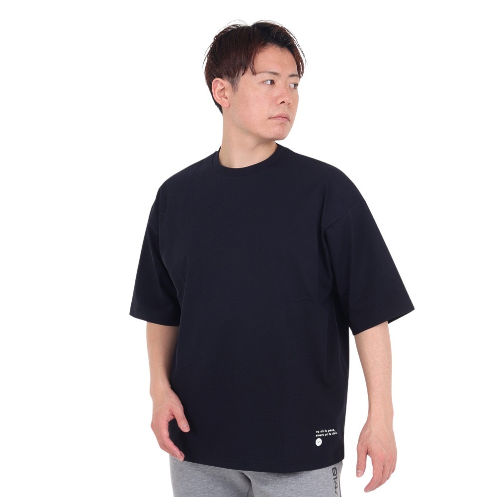デュアリグ（DUARIG）（メンズ）ポリ天竺プリント 半袖Tシャツ 4S0012-TRCT-863HD BLK