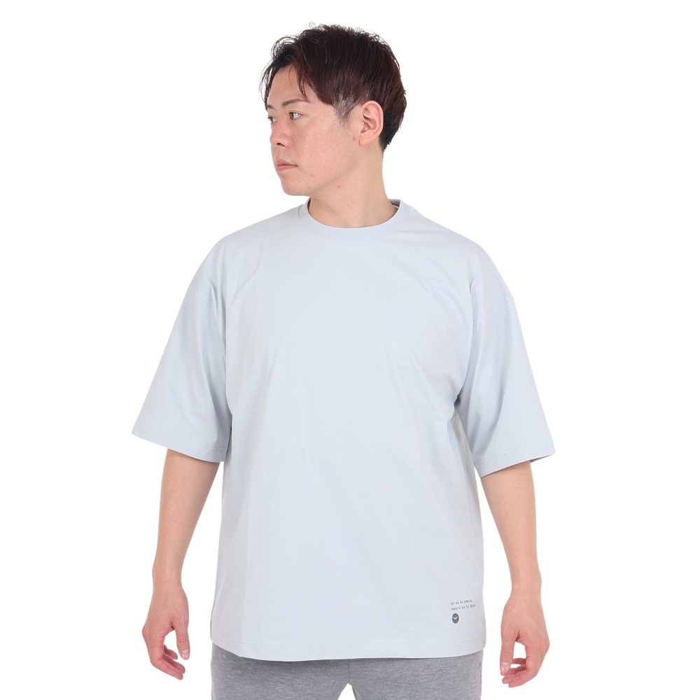デュアリグ（DUARIG）（メンズ）ポリ天竺プリント 半袖Tシャツ 4S0012-TRCT-863HD GRY