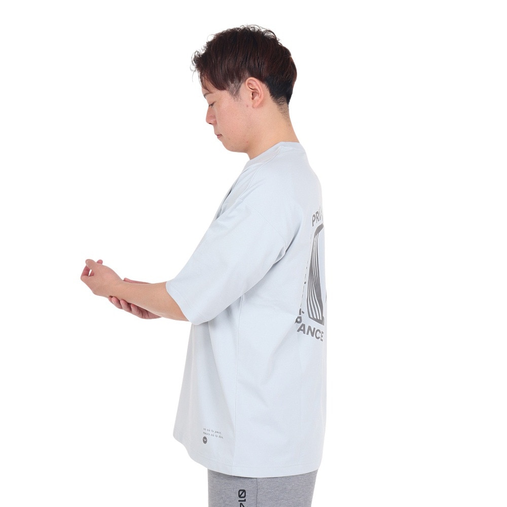 デュアリグ（DUARIG）（メンズ）ポリ天竺プリント 半袖Tシャツ 4S0012-TRCT-863HD GRY