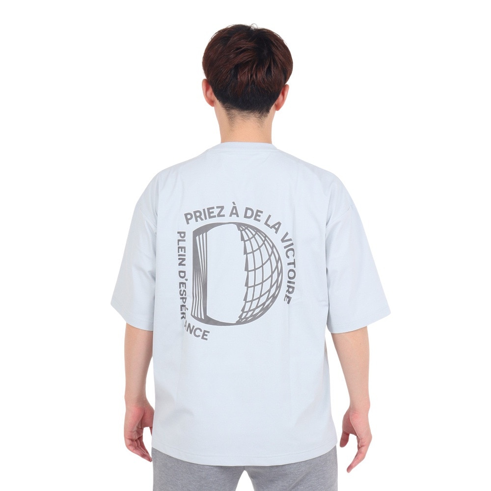 デュアリグ（DUARIG）（メンズ）ポリ天竺プリント 半袖Tシャツ 4S0012-TRCT-863HD GRY
