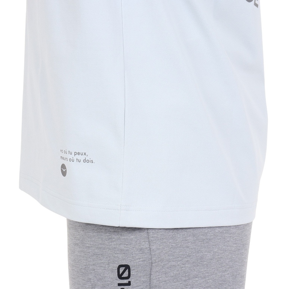 デュアリグ（DUARIG）（メンズ）ポリ天竺プリント 半袖Tシャツ 4S0012-TRCT-863HD GRY