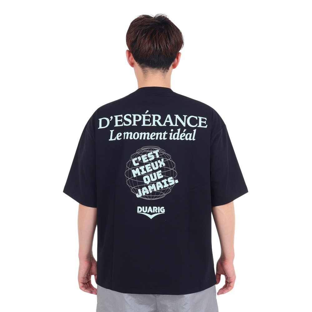 デュアリグ（DUARIG）（メンズ）ポリ天竺プリントTシャツ 4S0014-TRCT-863HD BLK