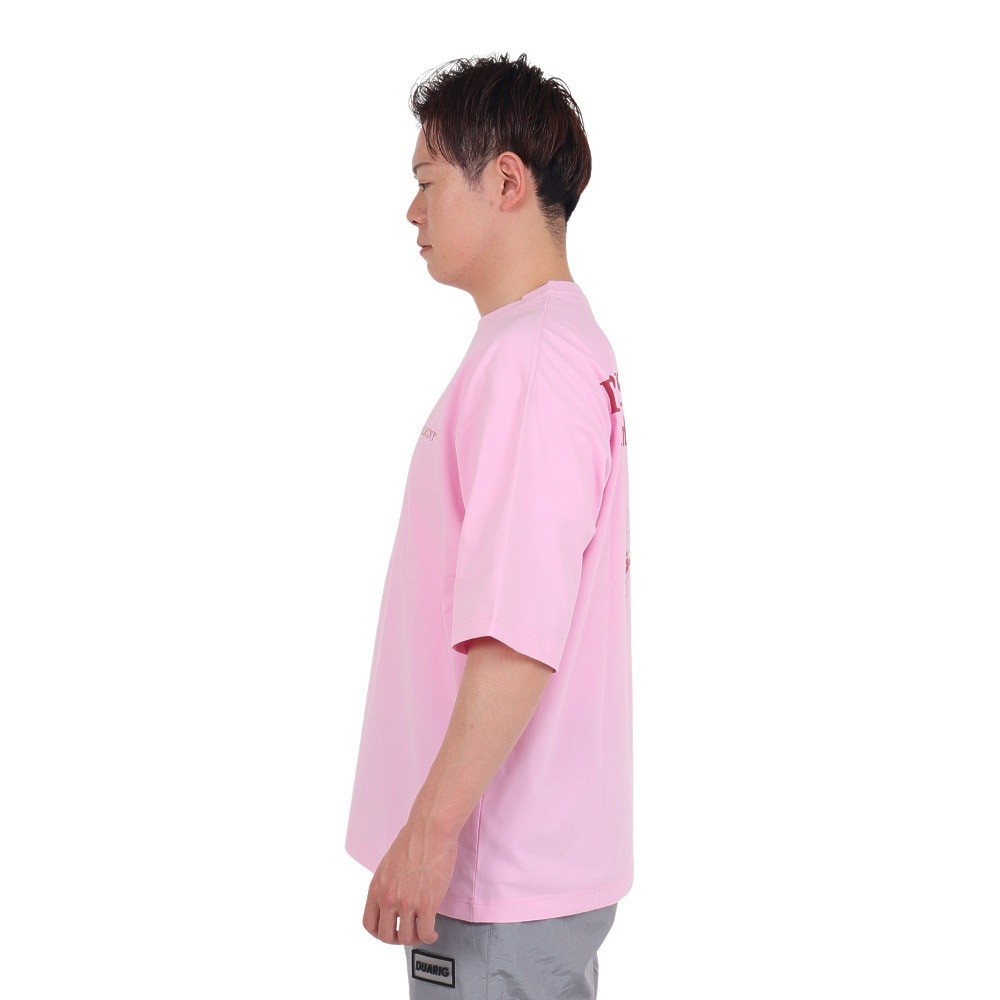 デュアリグ（DUARIG）（メンズ）ポリ天竺プリントTシャツ 4S0014-TRCT-863HD PNK