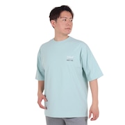 (メンズ)ポリ天竺プリントTシャツ 4S0015-TRCT-863HD BLU