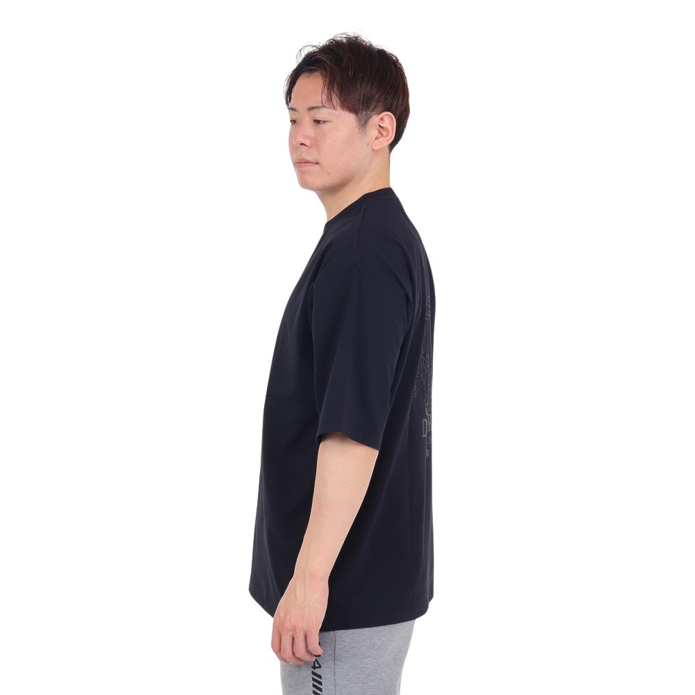 デュアリグ（DUARIG）（メンズ）ポリ天竺プリントTシャツ 4S0017-TRCT-863HD BLK