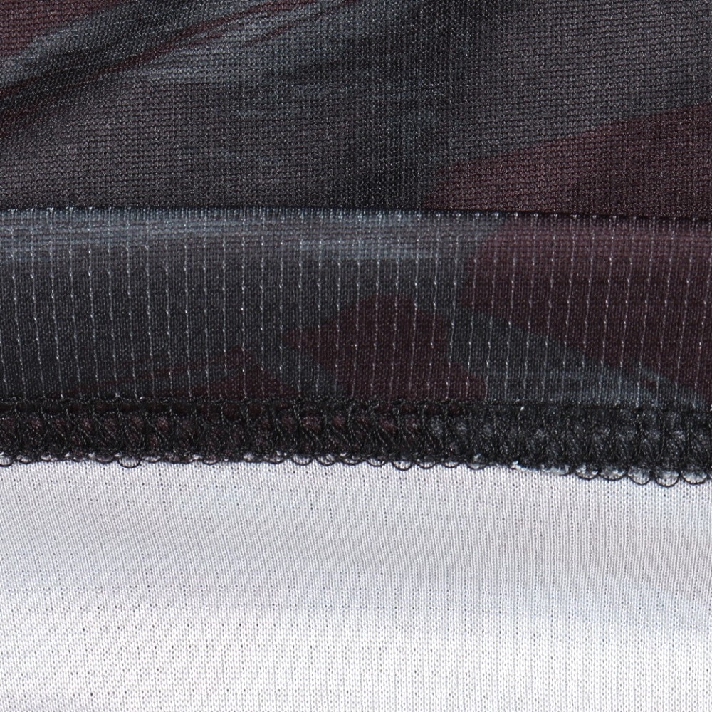 ジローム（GIRAUDM）（メンズ）ドライプラスクール SHINE BLOCK メッシュ半袖Tシャツ CT4S0016-TR863-GRSD BLK