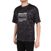ジローム（GIRAUDM）（メンズ）ドライプラスクール SHINE BLOCK メッシュ半袖Tシャツ CT4S0016-TR863-GRSD BLK