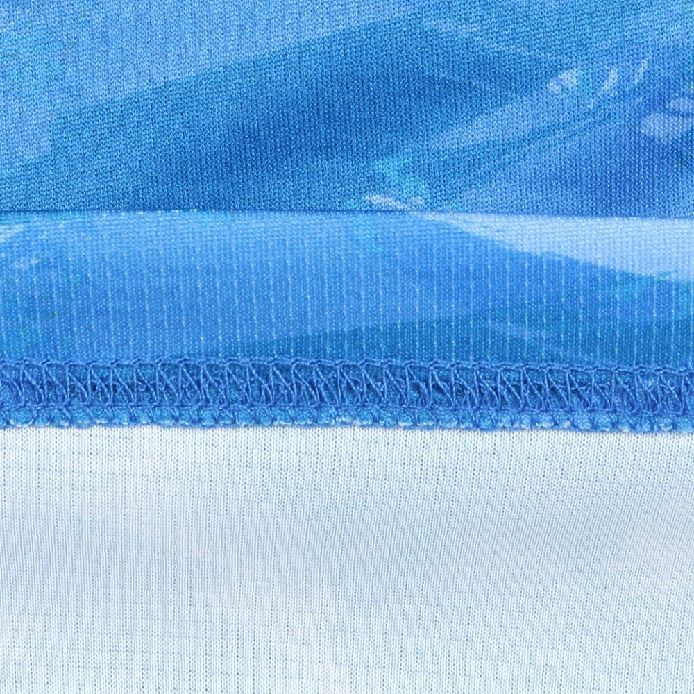 ジローム（GIRAUDM）（メンズ）ドライプラスクール SHINE BLOCK メッシュ半袖Tシャツ CT4S0016-TR863-GRSD BLU