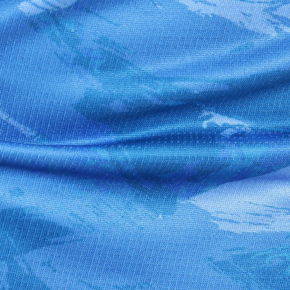 ジローム（GIRAUDM）（メンズ）ドライプラスクール SHINE BLOCK メッシュ半袖Tシャツ CT4S0016-TR863-GRSD BLU