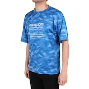 ジローム（GIRAUDM）（メンズ）ドライプラスクール SHINE BLOCK メッシュ半袖Tシャツ CT4S0016-TR863-GRSD BLU
