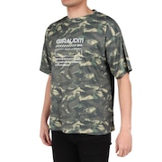 ジローム（GIRAUDM）（メンズ）ドライプラスクール SHINE BLOCK メッシュ半袖Tシャツ CT4S0016-TR863-GRSD KHK
