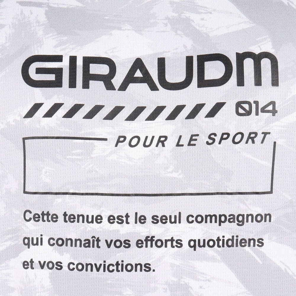 ジローム（GIRAUDM）（メンズ）ドライプラスクール SHINE BLOCK メッシュ半袖Tシャツ CT4S0016-TR863-GRSD WHT